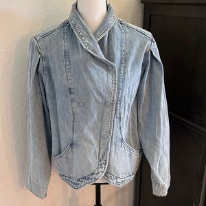 NWT Aaron & Amber double breasted snap closure Jean jacket!  So cute stonewashed